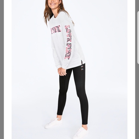 PINK Victoria's Secret Tops - Pink victoria's secret long sleeve campus tee L